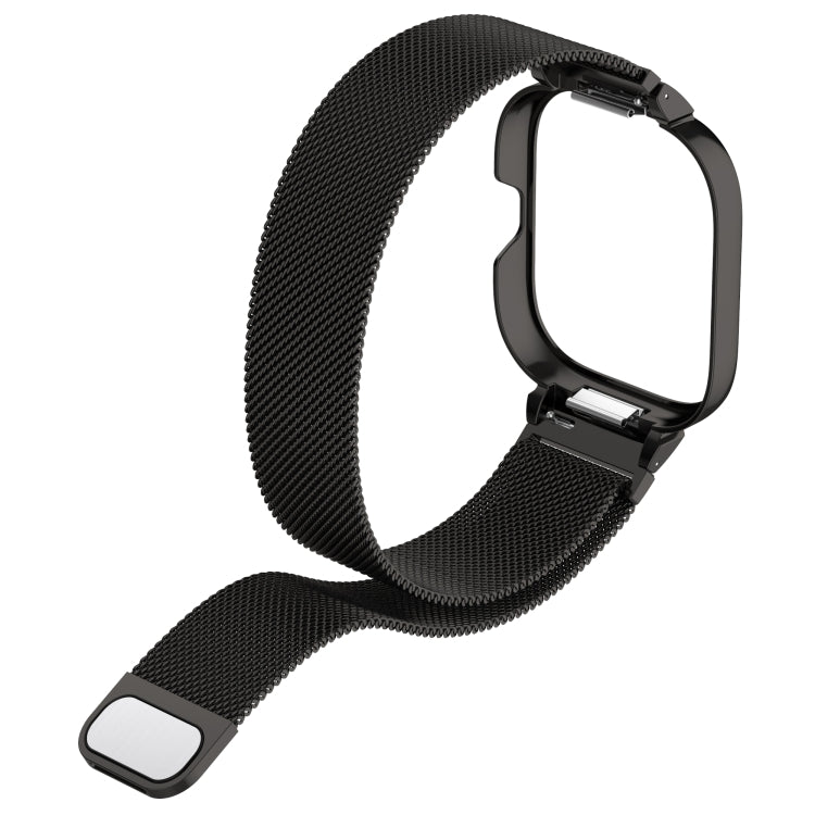 For Redmi Watch 4 Milan Magnetic Steel Mesh Watch Band + Watch Metal Frame(Rose Gold) - free shipping - PMC TechLife - Order now!