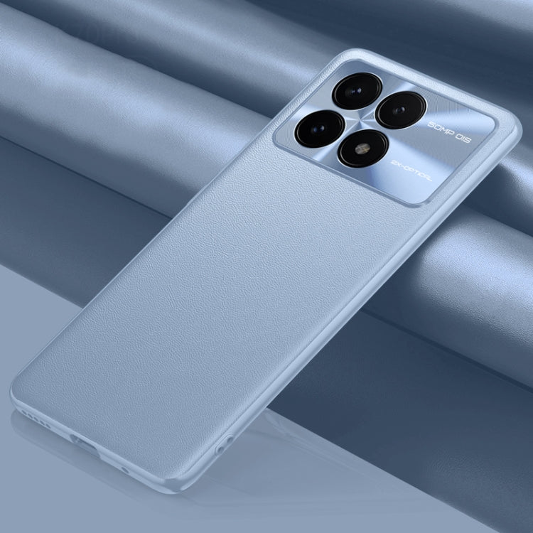 For Xiaomi Redmi K70 Pro Plain-leather All-inclusive Shockproof Phone Case(Purple) - K70 Pro Cases by PMC TechLife | Online Shopping South Africa | PMC TechLife | Buy Now Pay Later Mobicred