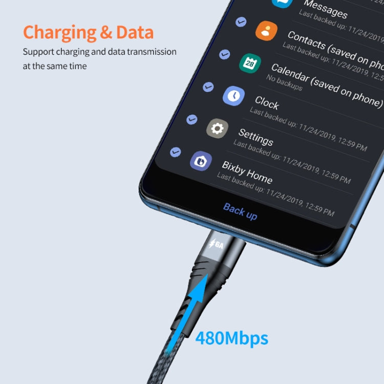 ENKAY 4-in-1 6A USB-A to Type-C / 8 Pin / Micro USB Multifunction Fast Charging Cable, Cable Length:2m(Grey) - Multifunction Cable by ENKAY | Online Shopping South Africa | PMC TechLife | Buy Now Pay Later Mobicred