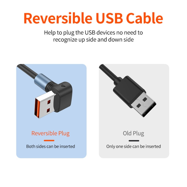 ENKAY 66W Reversible USB to Type-C / 8 Pin / Micro USB Elastic Spring Fast Charging Cable, Length 1.5m(Type B) - free shipping - PMC TechLife - Order now!