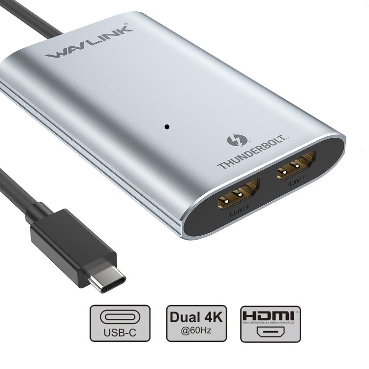 WAVLINK WL-UTA02H Multi-Screen Extender Converter Thunderbolt 3 to Dual HDMI Adapter - free shipping - PMC Jewellery - Order now!