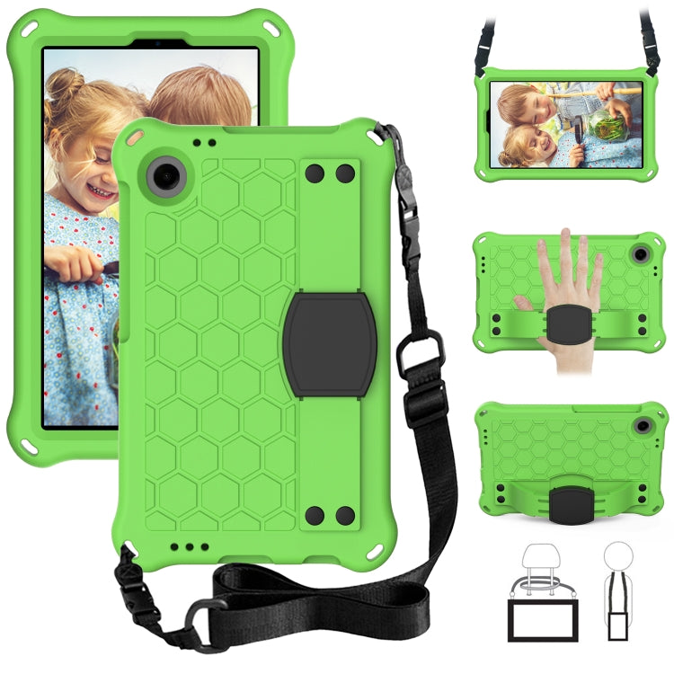 For Blackview Tab 60 8.7 2023 Honeycomb EVA Hybrid PC Tablet Case with Strap(Green+Black) - Others by PMC TechLife | Online Shopping South Africa | PMC TechLife