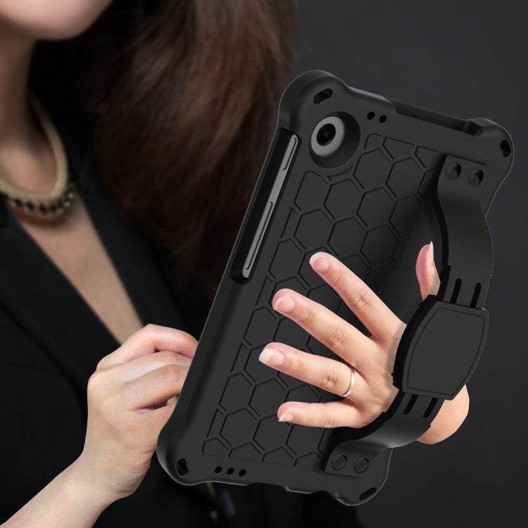 For Alcatel Joy Tab2 2020 / 3T 8.0 Honeycomb EVA Hybrid PC Tablet Case with Strap(Black+Black) - Others by PMC TechLife | Online Shopping South Africa | PMC TechLife | Buy Now Pay Later Mobicred