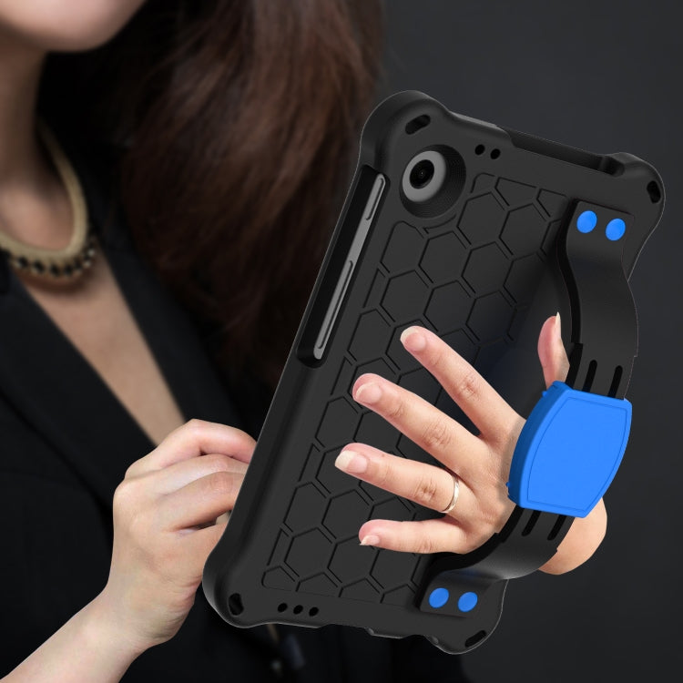 For Alcatel Joy Tab2 2020 / 3T 8.0 Honeycomb EVA Hybrid PC Tablet Case with Strap(Black+Blue) - Others by PMC TechLife | Online Shopping South Africa | PMC TechLife | Buy Now Pay Later Mobicred