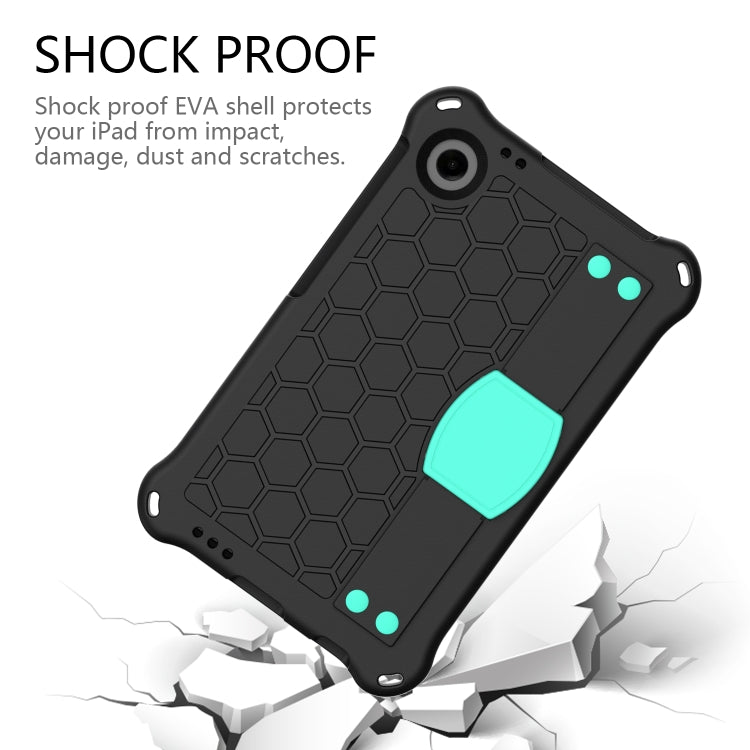 For Alcatel Joy Tab2 2020 / 3T 8.0 Honeycomb EVA Hybrid PC Tablet Case with Strap(Black+Aqua) - Others by PMC TechLife | Online Shopping South Africa | PMC TechLife | Buy Now Pay Later Mobicred