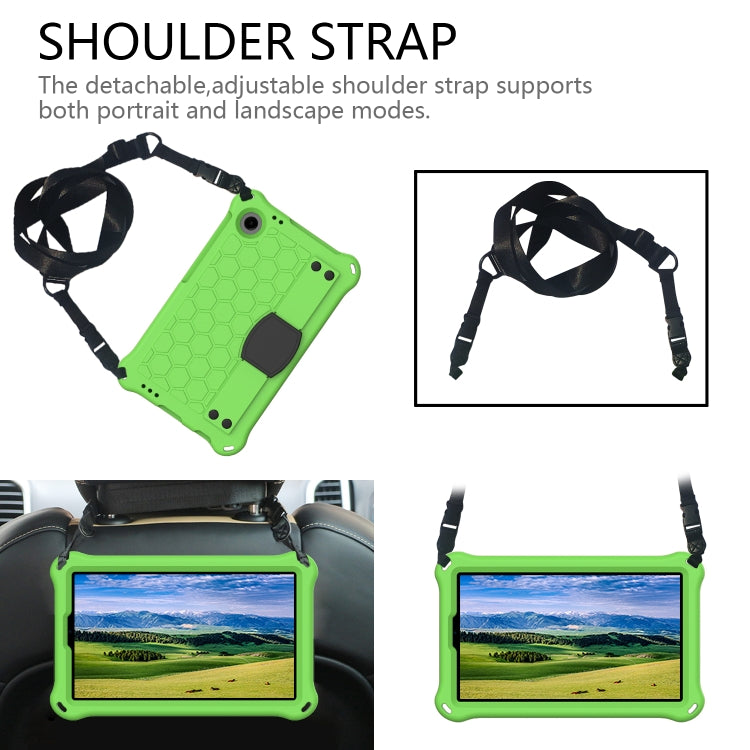 For Alcatel Joy Tab2 2020 / 3T 8.0 Honeycomb EVA Hybrid PC Tablet Case with Strap(Green+Black) - Others by PMC TechLife | Online Shopping South Africa | PMC TechLife | Buy Now Pay Later Mobicred