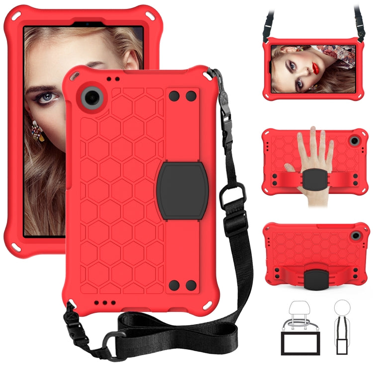 For Alcatel Joy Tab2 2020 / 3T 8.0 Honeycomb EVA Hybrid PC Tablet Case with Strap(Red +Black) - Others by PMC TechLife | Online Shopping South Africa | PMC TechLife | Buy Now Pay Later Mobicred