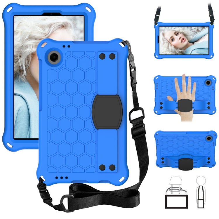 For Alcatel Joy Tab2 2020 / 3T 8.0 Honeycomb EVA Hybrid PC Tablet Case with Strap(Blue+Black) - Others by PMC TechLife | Online Shopping South Africa | PMC TechLife | Buy Now Pay Later Mobicred