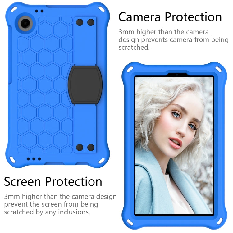 For Alcatel Joy Tab2 2020 / 3T 8.0 Honeycomb EVA Hybrid PC Tablet Case with Strap(Blue+Black) - Others by PMC TechLife | Online Shopping South Africa | PMC TechLife | Buy Now Pay Later Mobicred