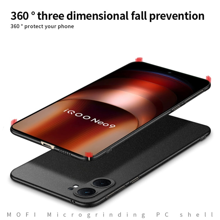 For vivo iQOO Neo9 / Neo9 Pro MOFI Fandun Series Frosted PC Ultra-thin All-inclusive Phone Case(Blue) - vivo Cases by MOFI | Online Shopping South Africa | PMC TechLife | Buy Now Pay Later Mobicred