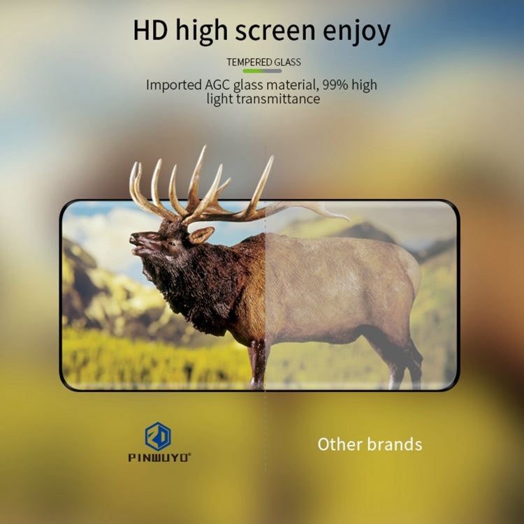 For vivo X100 / 100 Pro PINWUYO 9H 3D Hot Bending Tempered Glass Film(Black) - vivo Tempered Glass by PINWUYO | Online Shopping South Africa | PMC TechLife | Buy Now Pay Later Mobicred