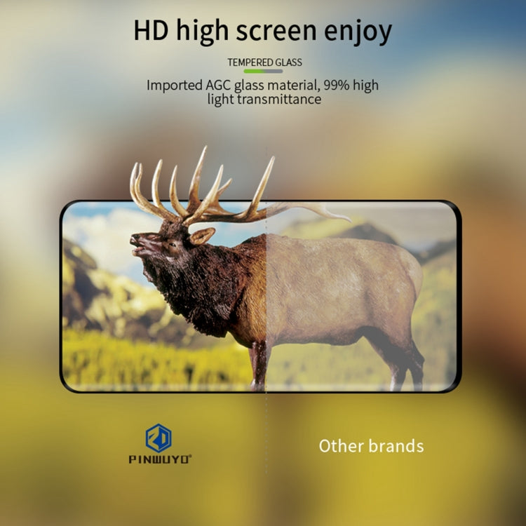 For vivo iQOO 12 Pro PINWUYO 9H 3D Hot Bending Tempered Glass Film(Black) - vivo Tempered Glass by PINWUYO | Online Shopping South Africa | PMC TechLife | Buy Now Pay Later Mobicred