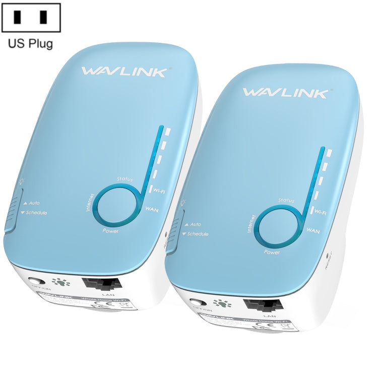 WAVLINK WN576K2 AC1200 Household WiFi Router Network Extender Dual Band Wireless Repeater, Plug:US Plug (Blue) - free shipping - PMC Jewellery - Order now!
