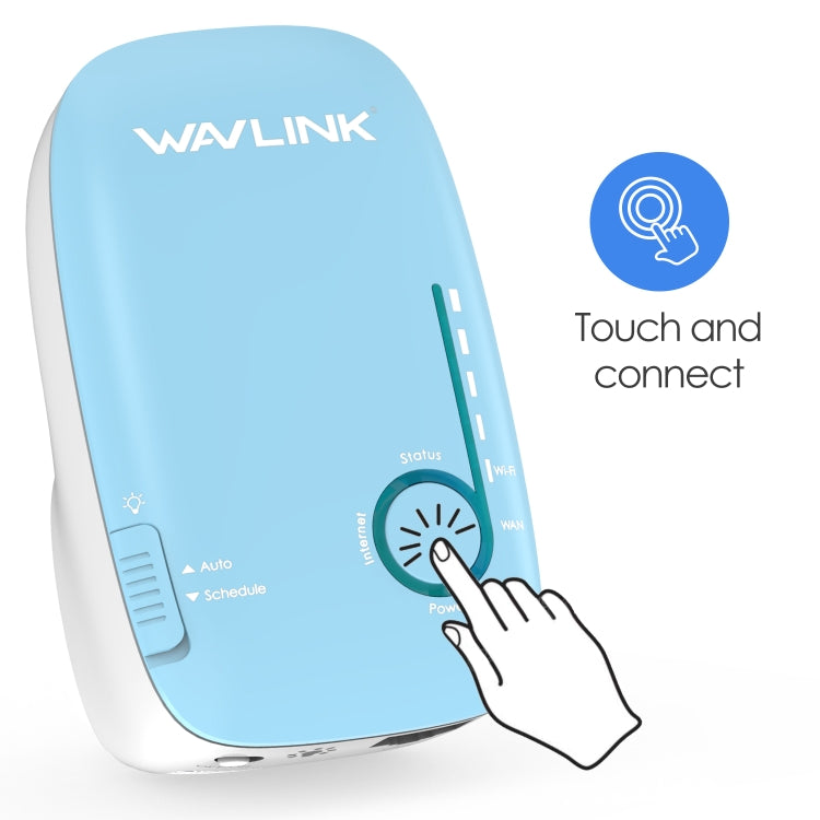 WAVLINK WN576K2 AC1200 Household WiFi Router Network Extender Dual Band Wireless Repeater, Plug:US Plug (Blue) - free shipping - PMC Jewellery - Order now!