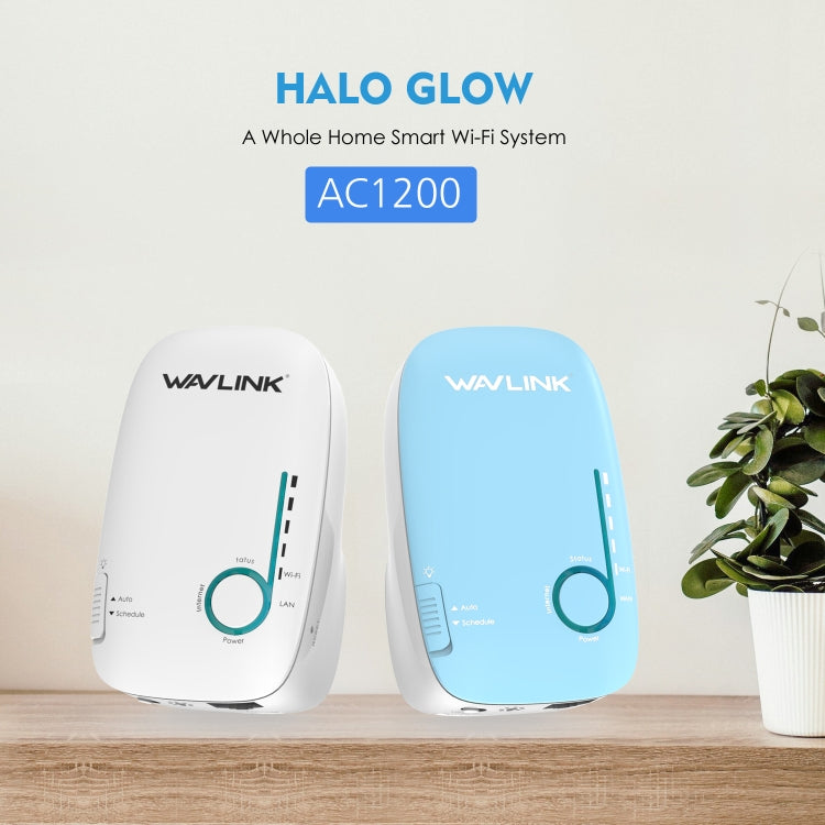 WAVLINK WN576K2 AC1200 Household WiFi Router Network Extender Dual Band Wireless Repeater, Plug:AU Plug (Blue) - free shipping - PMC Jewellery - Order now!
