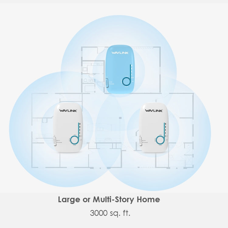 WAVLINK WN576K3 AC1200 Household WiFi Router Network Extender Dual Band Wireless Repeater, Plug:EU Plug - free shipping - PMC Jewellery - Order now!