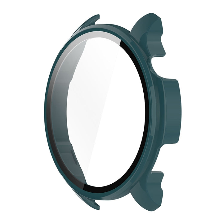 For Amazfit Balance A2286 ENKAY Hat-Prince Full Coverage Tempered Glass Film Integrated PC Watch Case(Dark Green) - Watch Cases by ENKAY | Online Shopping South Africa | PMC TechLife | Buy Now Pay Later Mobicred