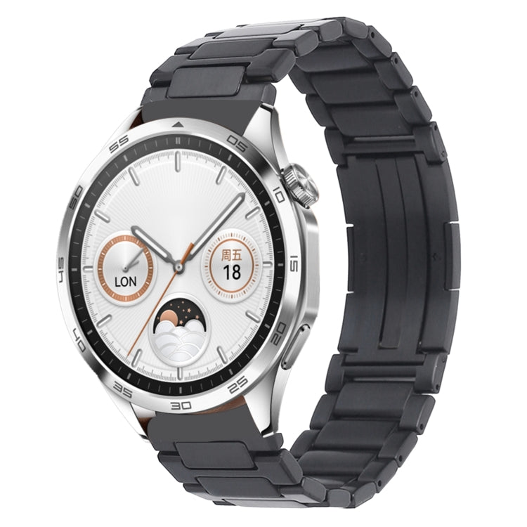 For Huawei Watch GT4 46mm H-Shaped Folding Buckle Stainless Steel Metal Watch Band(Gray) - free shipping - PMc TechLife - Order now!