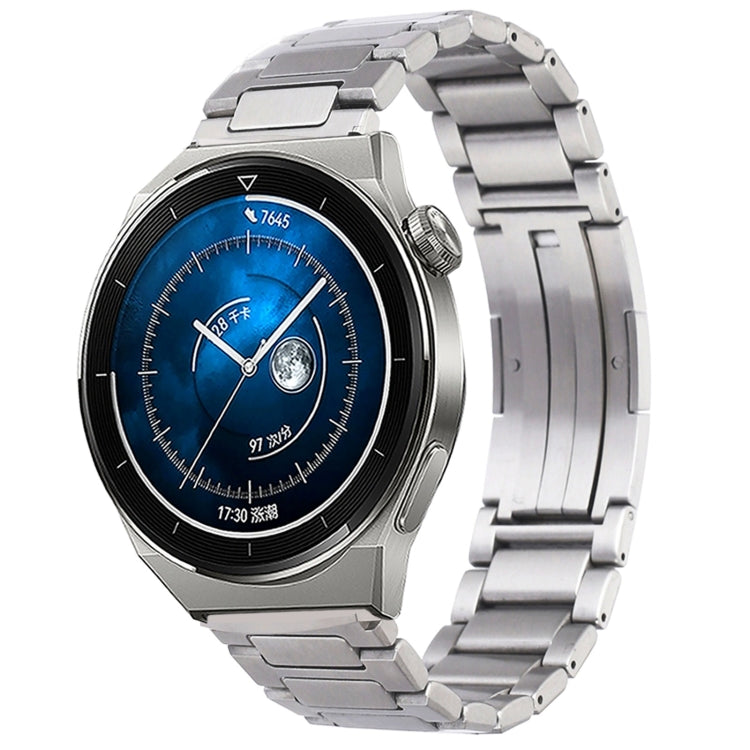 For Huawei Watch GT3 Pro 46mm / Watch GT3 46mm H-Shaped Folding Buckle Stainless Steel Metal Watch Band(Silver) - free shipping - PMc TechLife - Order now!
