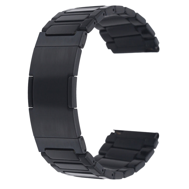 For Huawei Watch GT2 Pro / GT 2e H-Shaped Folding Buckle Stainless Steel Metal Watch Band(Black) - free shipping - PMC TechLife - Order now!