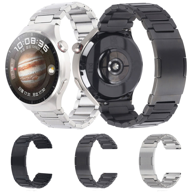 For Huaei Watch 3 Pro New H-Shaped Folding Buckle Stainless Steel Metal Watch Band(Silver) - free shipping - PMc TechLife - Order now!