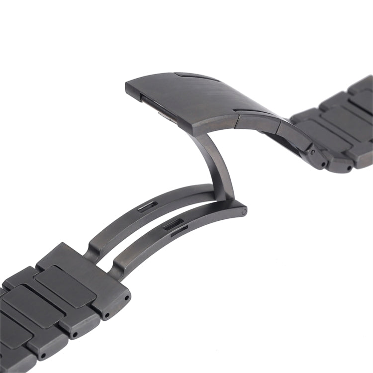 For Huawei Watch Ultimate / Buds H-Shaped Folding Buckle Stainless Steel Metal Watch Band(Silver) - Watch Bands by PMC TechLife | Online Shopping South Africa | PMC TechLife