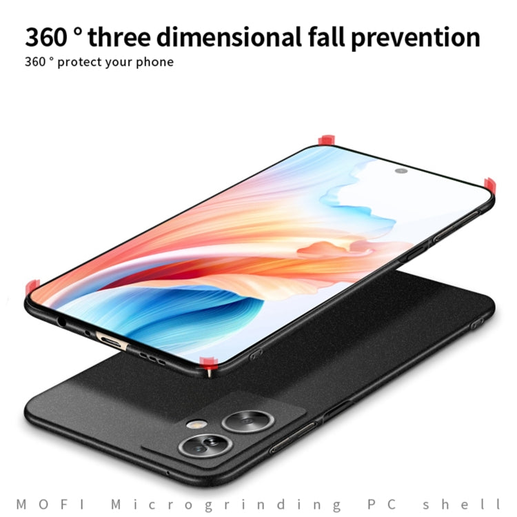 For OPPO A2 / A79 5G MOFI Fandun Series Frosted PC Ultra-thin All-inclusive Phone Case(Red) - OPPO Cases by MOFI | Online Shopping South Africa | PMC TechLife | Buy Now Pay Later Mobicred