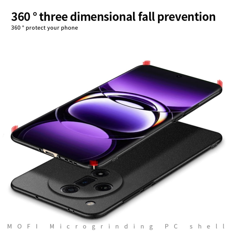 For OPPO Find X7 MOFI Fandun Series Frosted PC Ultra-thin All-inclusive Phone Case(Black) - OPPO Cases by MOFI | Online Shopping South Africa | PMC TechLife | Buy Now Pay Later Mobicred