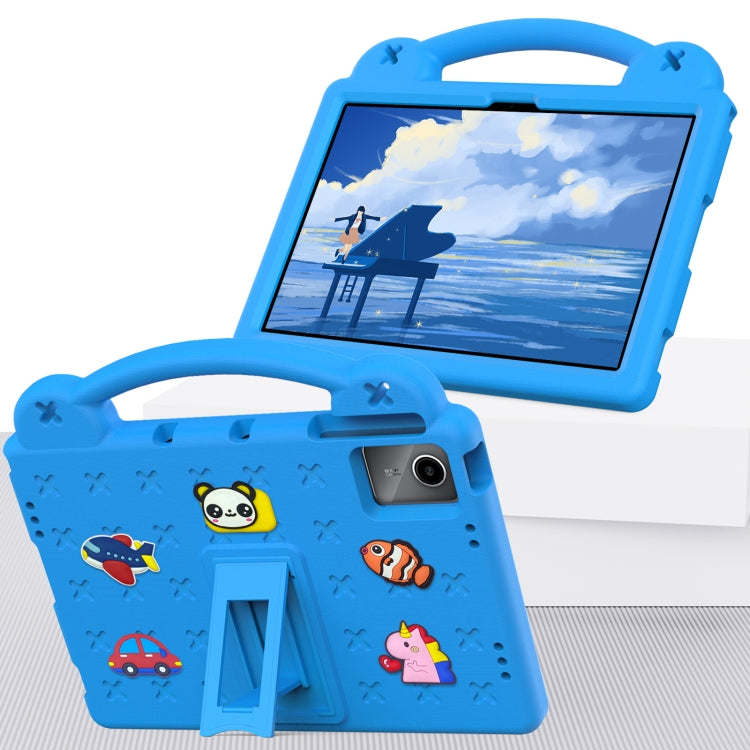 For Lenovo Tab M11 / Xiaoxin Pad 2024 Handle Kickstand Children EVA Shockproof Tablet Case(Sky Blue) - Lenovo by PMC Jewellery | Online Shopping South Africa | PMC Jewellery | Buy Now Pay Later Mobicred