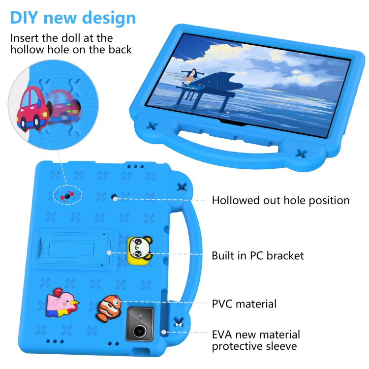 For Lenovo Tab P11 / J606F Handle Kickstand Children EVA Shockproof Tablet Case(Sky Blue) - Lenovo by PMC TechLife | Online Shopping South Africa | PMC TechLife | Buy Now Pay Later Mobicred