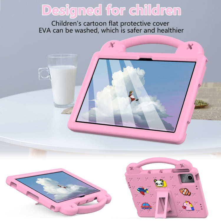 For Lenovo P11 Plus J607F / Xiaoxin Pad 11 Handle Kickstand Children EVA Shockproof Tablet Case(Pink) - Lenovo by PMC TechLife | Online Shopping South Africa | PMC TechLife | Buy Now Pay Later Mobicred