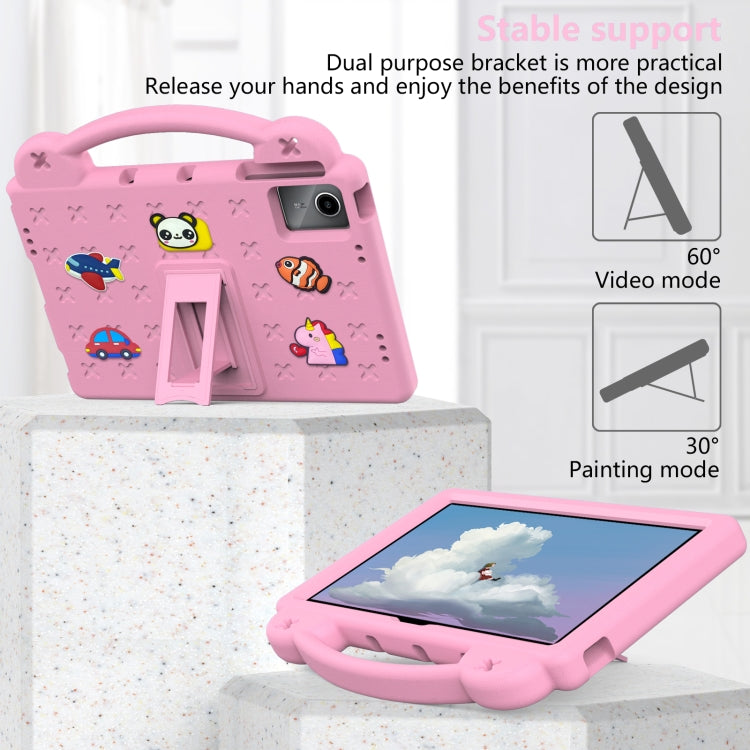 For Lenovo P11 Plus J607F / Xiaoxin Pad 11 Handle Kickstand Children EVA Shockproof Tablet Case(Pink) - Lenovo by PMC TechLife | Online Shopping South Africa | PMC TechLife | Buy Now Pay Later Mobicred