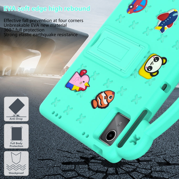 For Lenovo P11 Plus J607F / Xiaoxin Pad 11 Handle Kickstand Children EVA Shockproof Tablet Case(Mint Green) - Lenovo by PMC TechLife | Online Shopping South Africa | PMC TechLife | Buy Now Pay Later Mobicred
