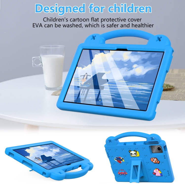 For Lenovo P11 Plus J607F / Xiaoxin Pad 11 Handle Kickstand Children EVA Shockproof Tablet Case(Sky Blue) - Lenovo by PMC TechLife | Online Shopping South Africa | PMC TechLife | Buy Now Pay Later Mobicred