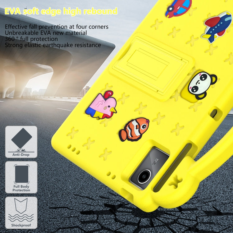 For Lenovo P11 Plus J607F / Xiaoxin Pad 11 Handle Kickstand Children EVA Shockproof Tablet Case(Yellow) - Lenovo by PMC TechLife | Online Shopping South Africa | PMC TechLife | Buy Now Pay Later Mobicred