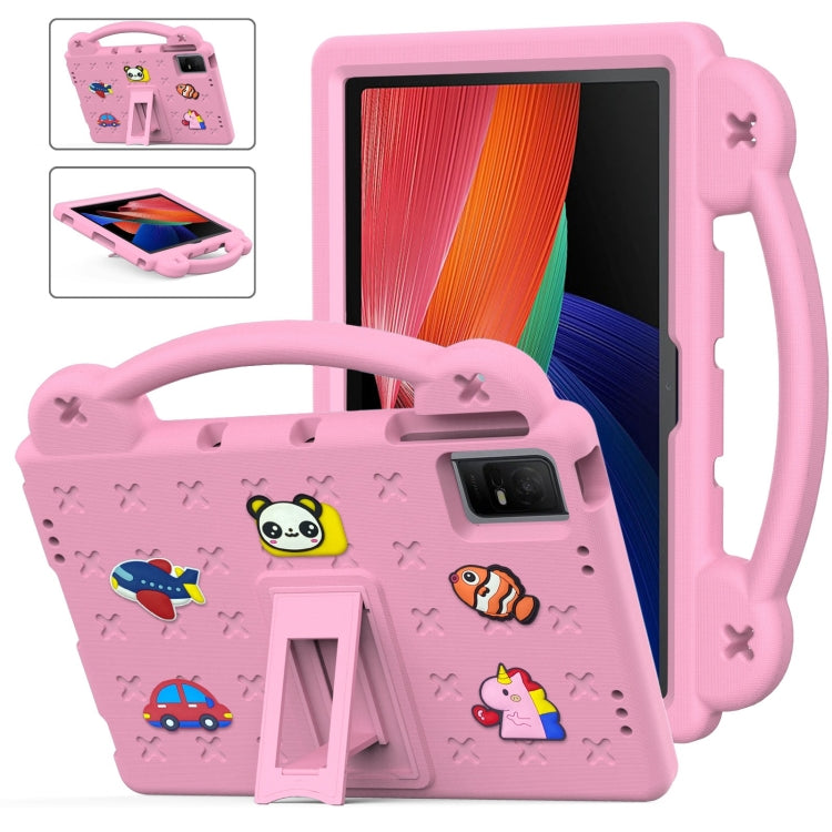 For TCL Tab 11 9466x3 Handle Kickstand Children EVA Shockproof Tablet Case(Pink) - Others by PMC TechLife | Online Shopping South Africa | PMC TechLife | Buy Now Pay Later Mobicred