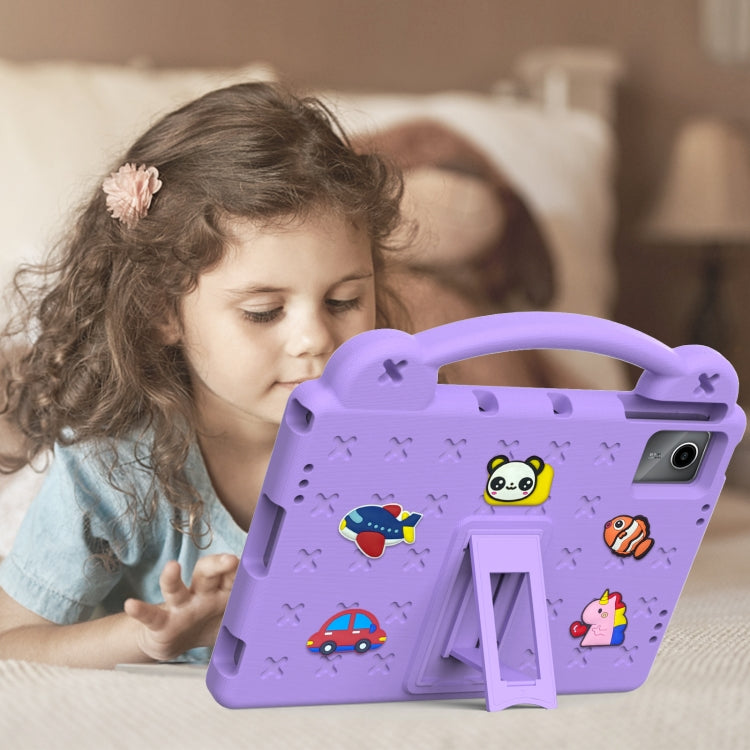 For TCL Tab 11 9466x3 Handle Kickstand Children EVA Shockproof Tablet Case(Light Purple) - Others by PMC TechLife | Online Shopping South Africa | PMC TechLife | Buy Now Pay Later Mobicred