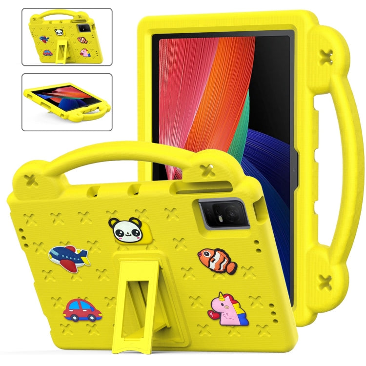 For TCL Tab 11 9466x3 Handle Kickstand Children EVA Shockproof Tablet Case(Yellow) - Others by PMC TechLife | Online Shopping South Africa | PMC TechLife | Buy Now Pay Later Mobicred