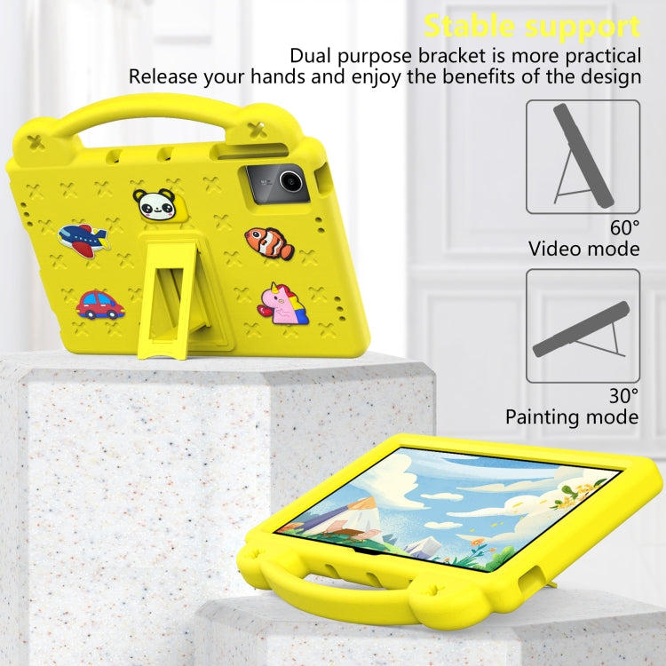 For TCL Tab 11 9466x3 Handle Kickstand Children EVA Shockproof Tablet Case(Yellow) - Others by PMC TechLife | Online Shopping South Africa | PMC TechLife | Buy Now Pay Later Mobicred