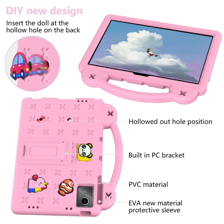 For TCL Nxt Pader 11 2023 Handle Kickstand Children EVA Shockproof Tablet Case(Pink) - Others by PMC TechLife | Online Shopping South Africa | PMC TechLife | Buy Now Pay Later Mobicred