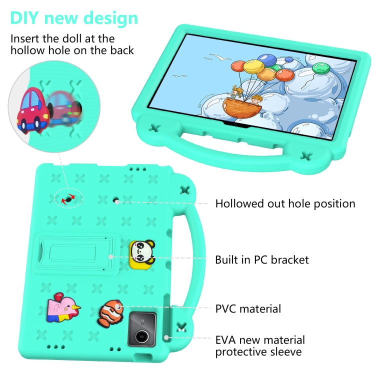 For TCL Nxt Pader 11 2023 Handle Kickstand Children EVA Shockproof Tablet Case(Mint Green) - Others by PMC TechLife | Online Shopping South Africa | PMC TechLife | Buy Now Pay Later Mobicred