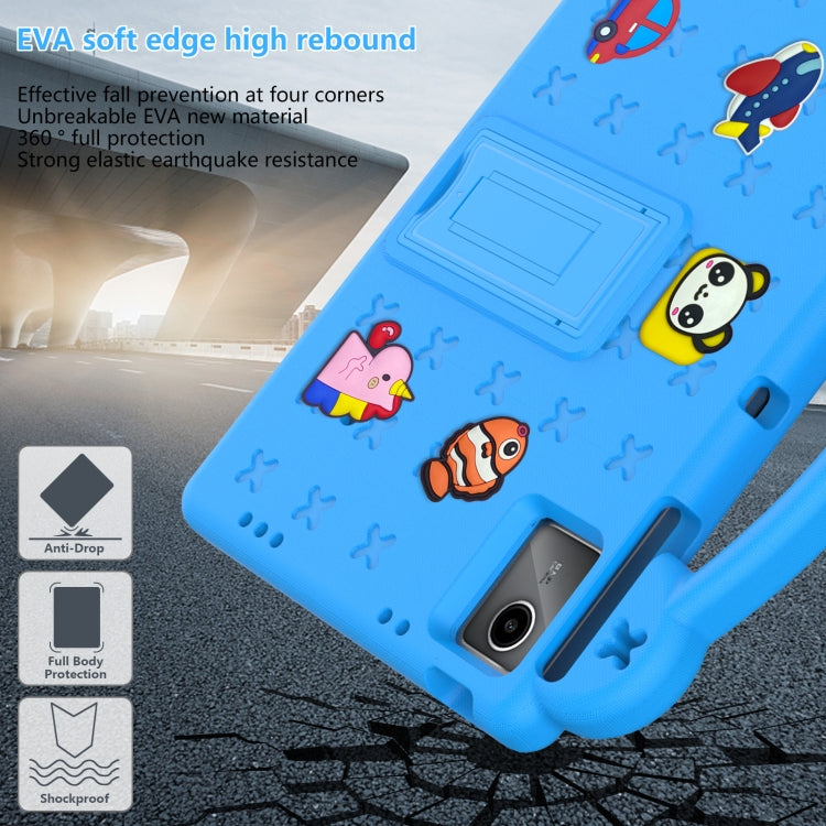 For TCL Nxt Pader 11 2023 Handle Kickstand Children EVA Shockproof Tablet Case(Sky Blue) - Others by PMC TechLife | Online Shopping South Africa | PMC TechLife | Buy Now Pay Later Mobicred