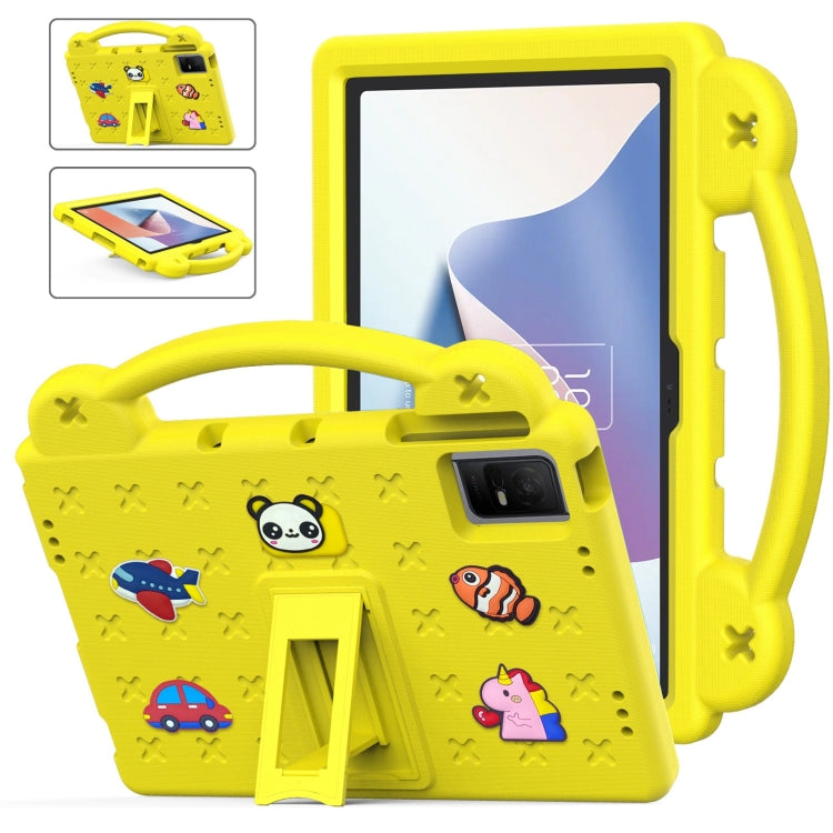 For TCL Nxt Pader 11 2023 Handle Kickstand Children EVA Shockproof Tablet Case(Yellow) - Others by PMC TechLife | Online Shopping South Africa | PMC TechLife | Buy Now Pay Later Mobicred