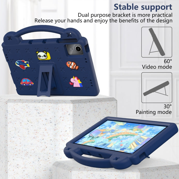 For TCL Nxt Pader 11 2023 Handle Kickstand Children EVA Shockproof Tablet Case(Navy Blue) - Others by PMC TechLife | Online Shopping South Africa | PMC TechLife | Buy Now Pay Later Mobicred