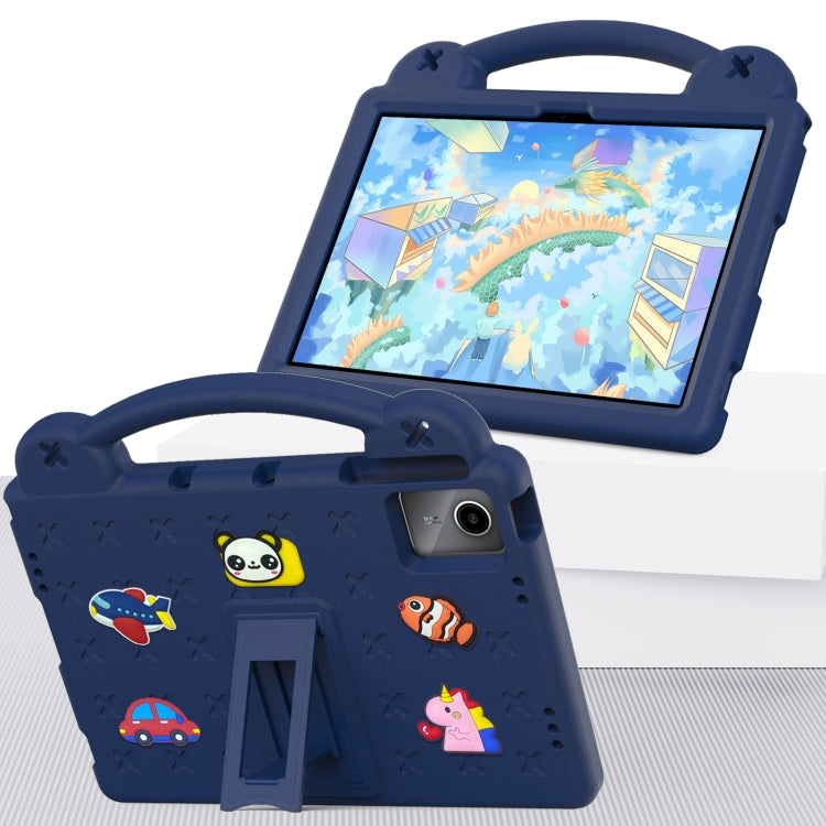 For TCL Nxt Pader 11 2023 Handle Kickstand Children EVA Shockproof Tablet Case(Navy Blue) - Others by PMC TechLife | Online Shopping South Africa | PMC TechLife | Buy Now Pay Later Mobicred