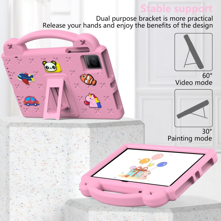 For TCL Tab 10 Gen2 10.36 2023 Handle Kickstand Children EVA Shockproof Tablet Case(Pink) - Others by PMC TechLife | Online Shopping South Africa | PMC TechLife | Buy Now Pay Later Mobicred