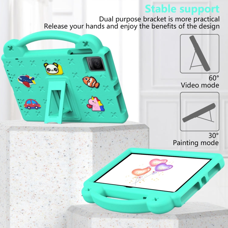For TCL Tab 10 Gen2 10.36 2023 Handle Kickstand Children EVA Shockproof Tablet Case(Mint Green) - Others by PMC TechLife | Online Shopping South Africa | PMC TechLife | Buy Now Pay Later Mobicred