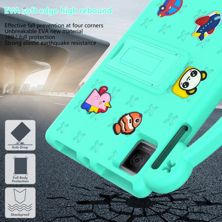 For TCL Tab 10 Gen2 10.36 2023 Handle Kickstand Children EVA Shockproof Tablet Case(Mint Green) - Others by PMC TechLife | Online Shopping South Africa | PMC TechLife | Buy Now Pay Later Mobicred
