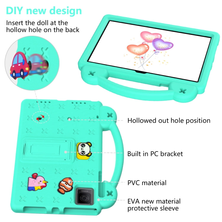 For TCL Tab 10 Gen2 10.36 2023 Handle Kickstand Children EVA Shockproof Tablet Case(Mint Green) - Others by PMC TechLife | Online Shopping South Africa | PMC TechLife | Buy Now Pay Later Mobicred