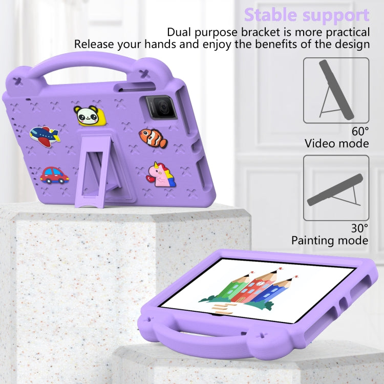For TCL Tab 10 Gen2 10.36 2023 Handle Kickstand Children EVA Shockproof Tablet Case(Light Purple) - Others by PMC TechLife | Online Shopping South Africa | PMC TechLife | Buy Now Pay Later Mobicred